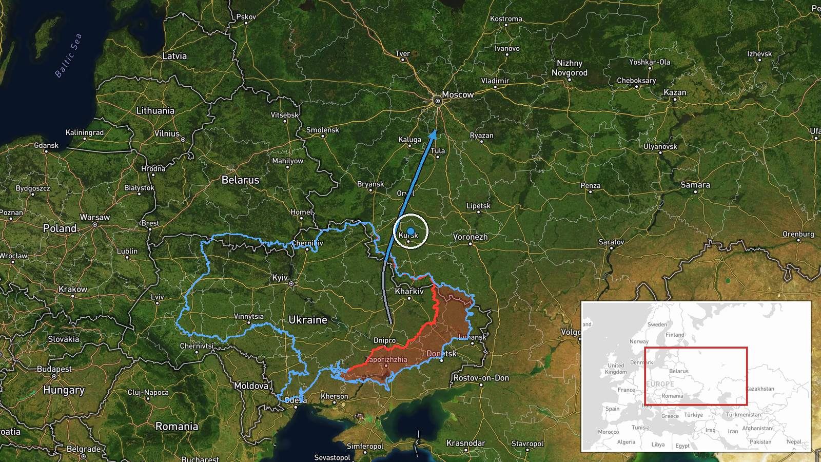 Kapotnya Oil Refinery, Moscow Oblast, Russia — Ballistic Missile location map