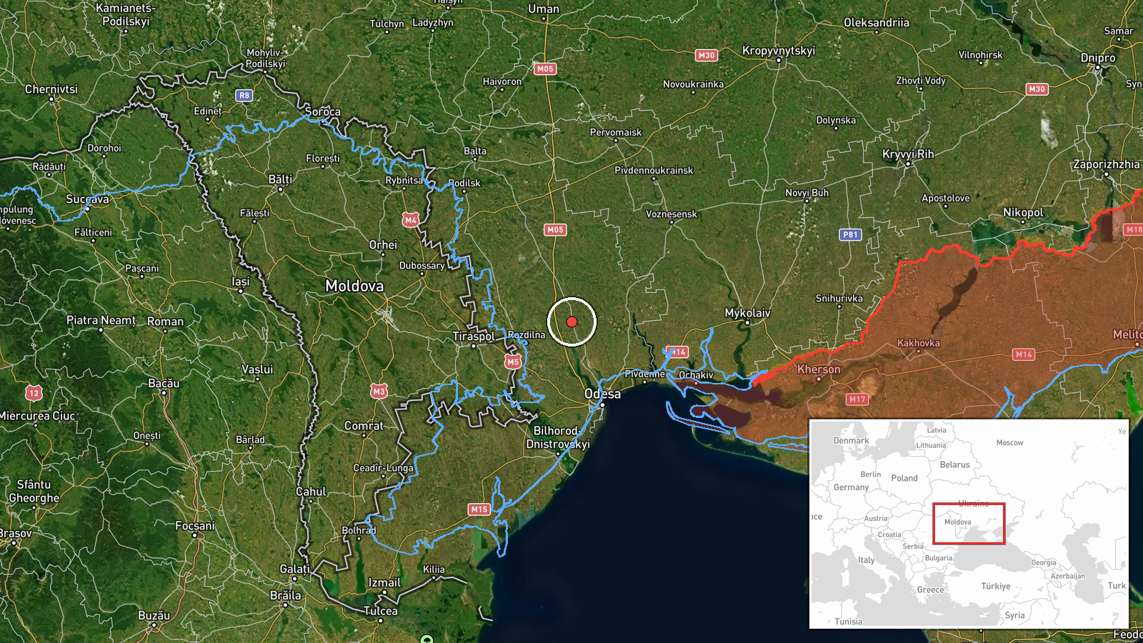 Ivanivka, Odesa Oblast, Ukraine — UAS Strike location map