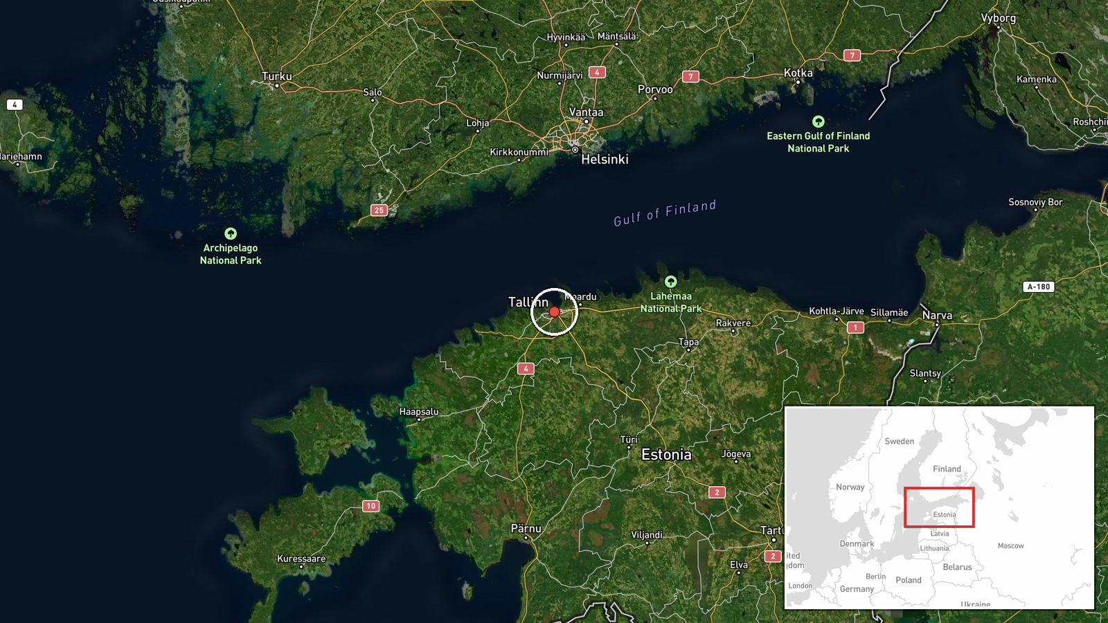 Tallinn, Estonia — Security location map