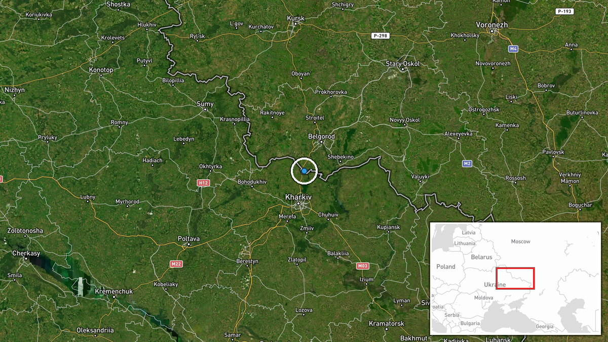 Zhuravlevka, Belgorod Oblast, Russia — UAS Strike location map