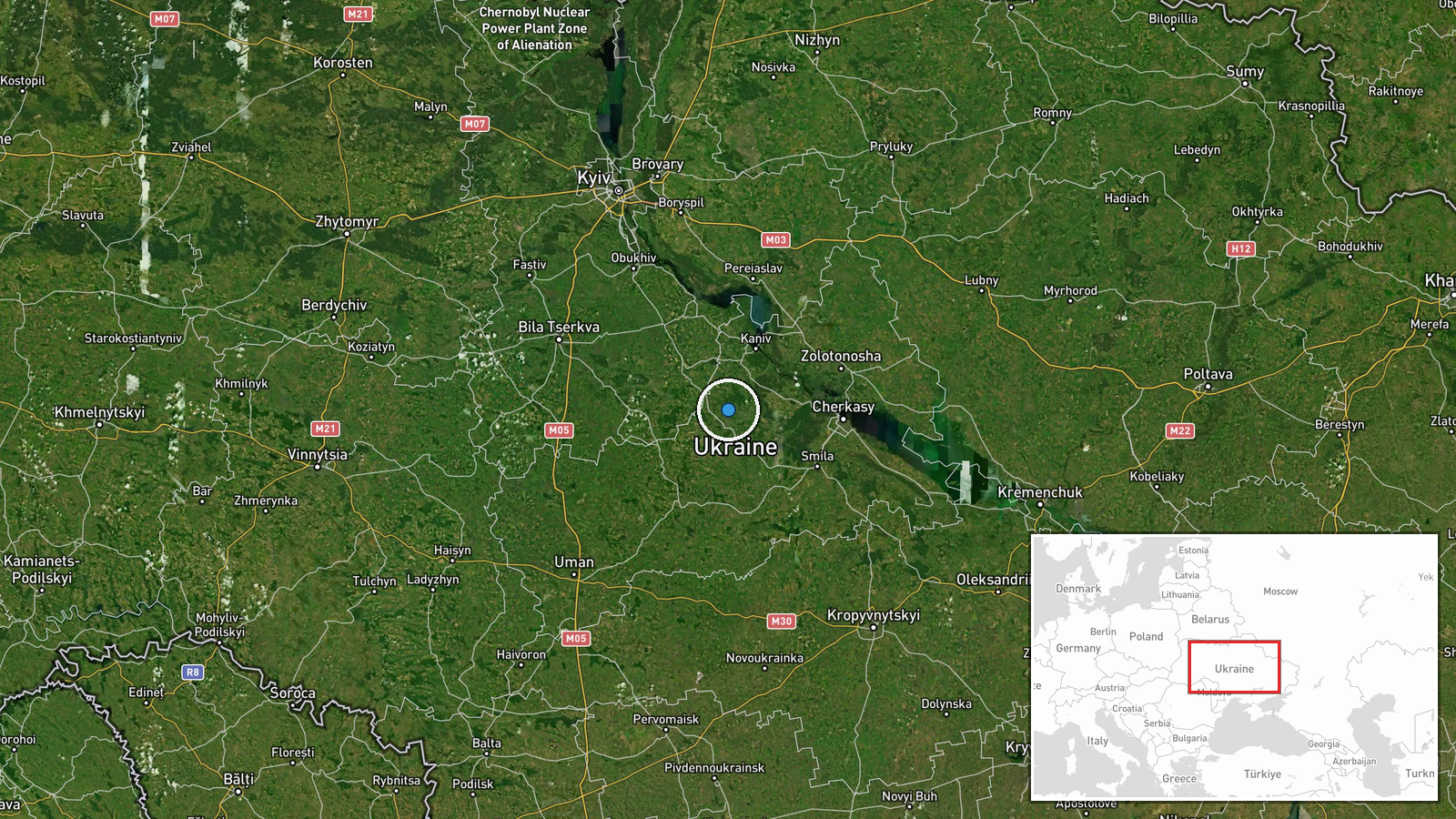 Ukraine (National Air Defense Summary) — Air Defense location map