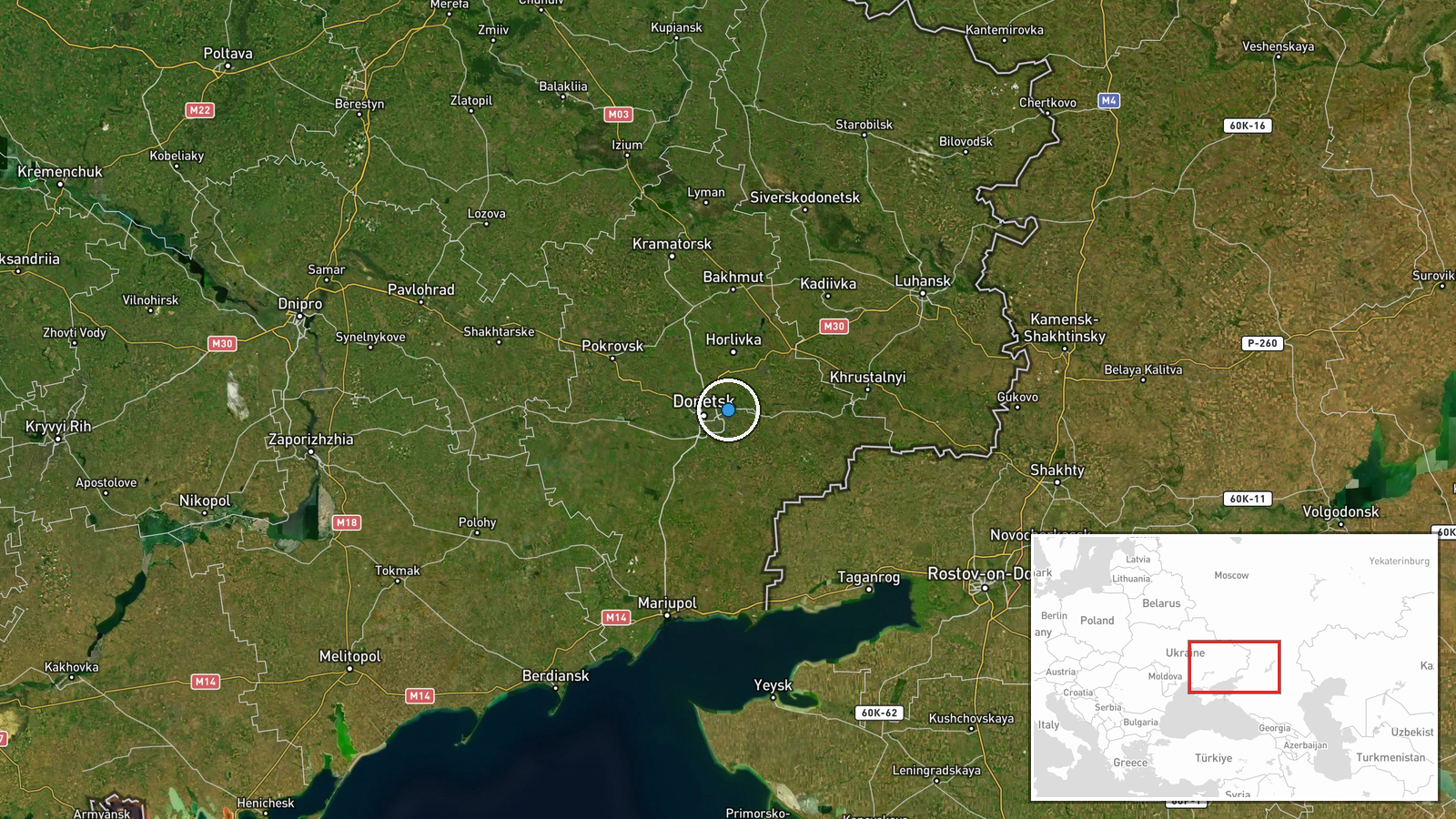 Makiivka, Donetsk Oblast, Russia-controlled — UAS Strike location map