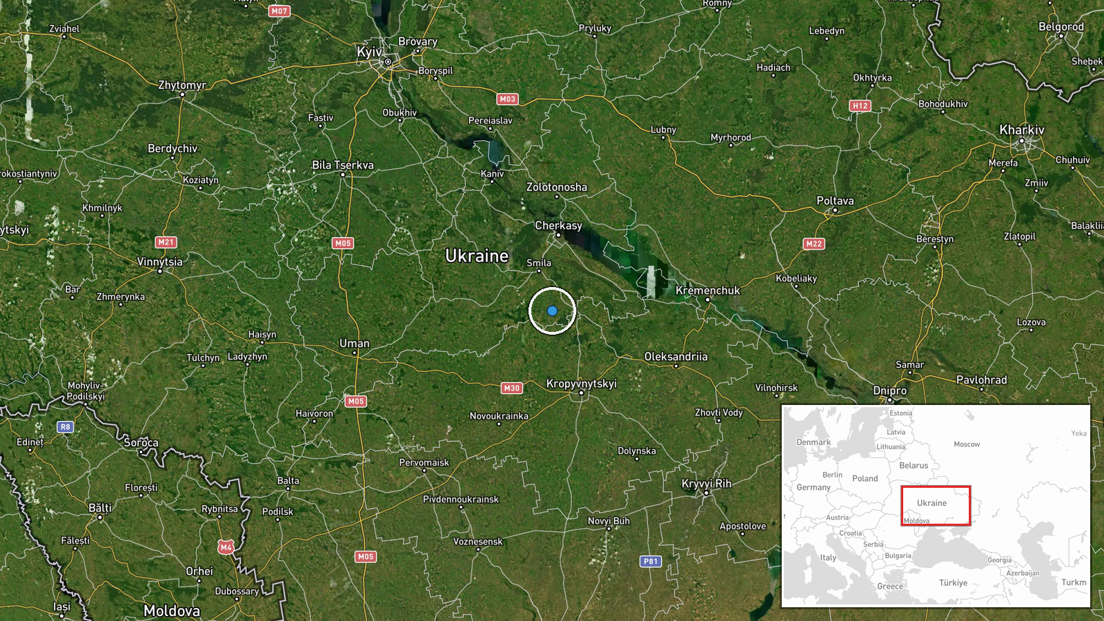 Ukraine (Nationwide) — Air Defense location map