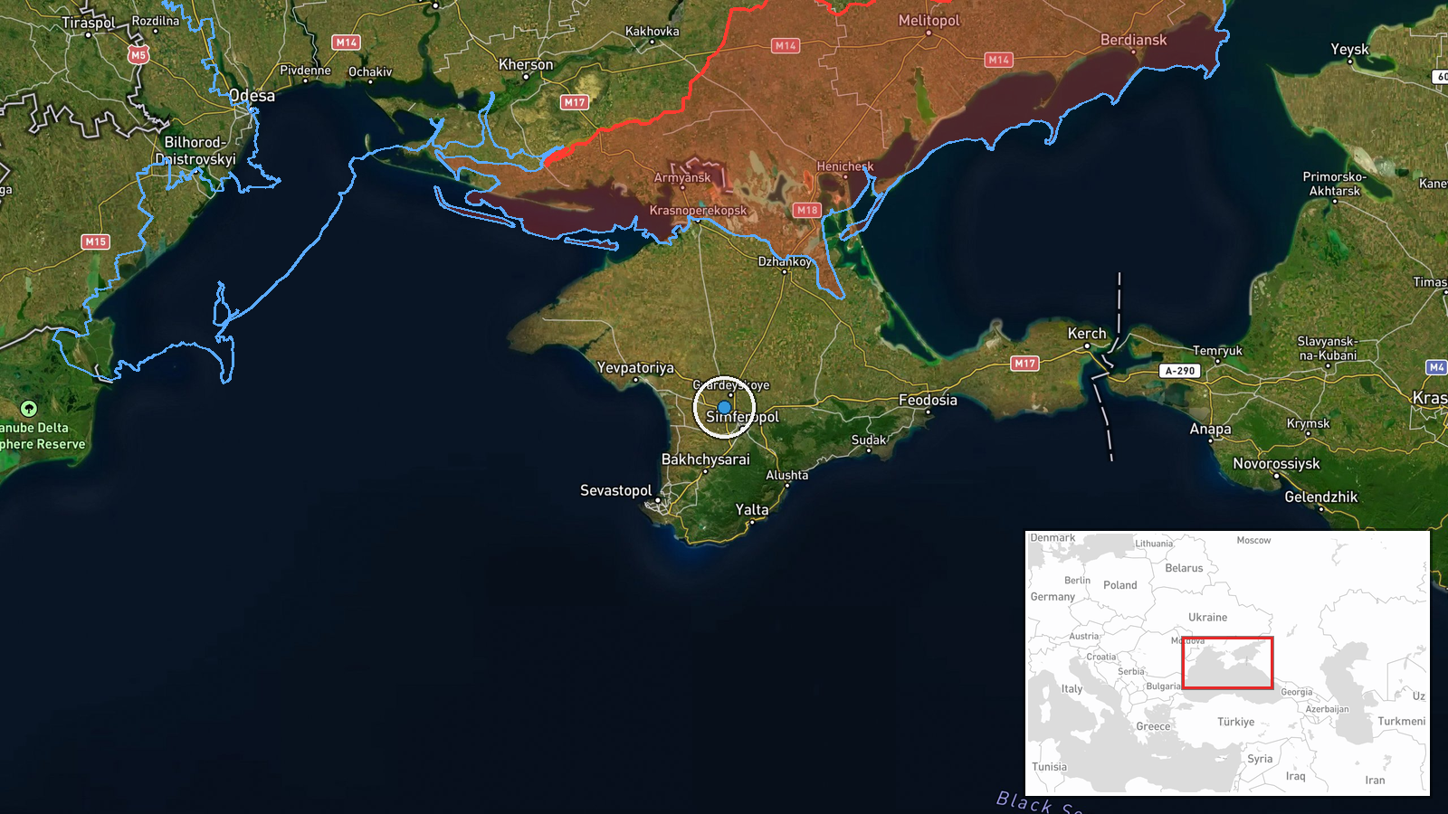 Perекop, Crimea, Russia (Occupied) — Security location map