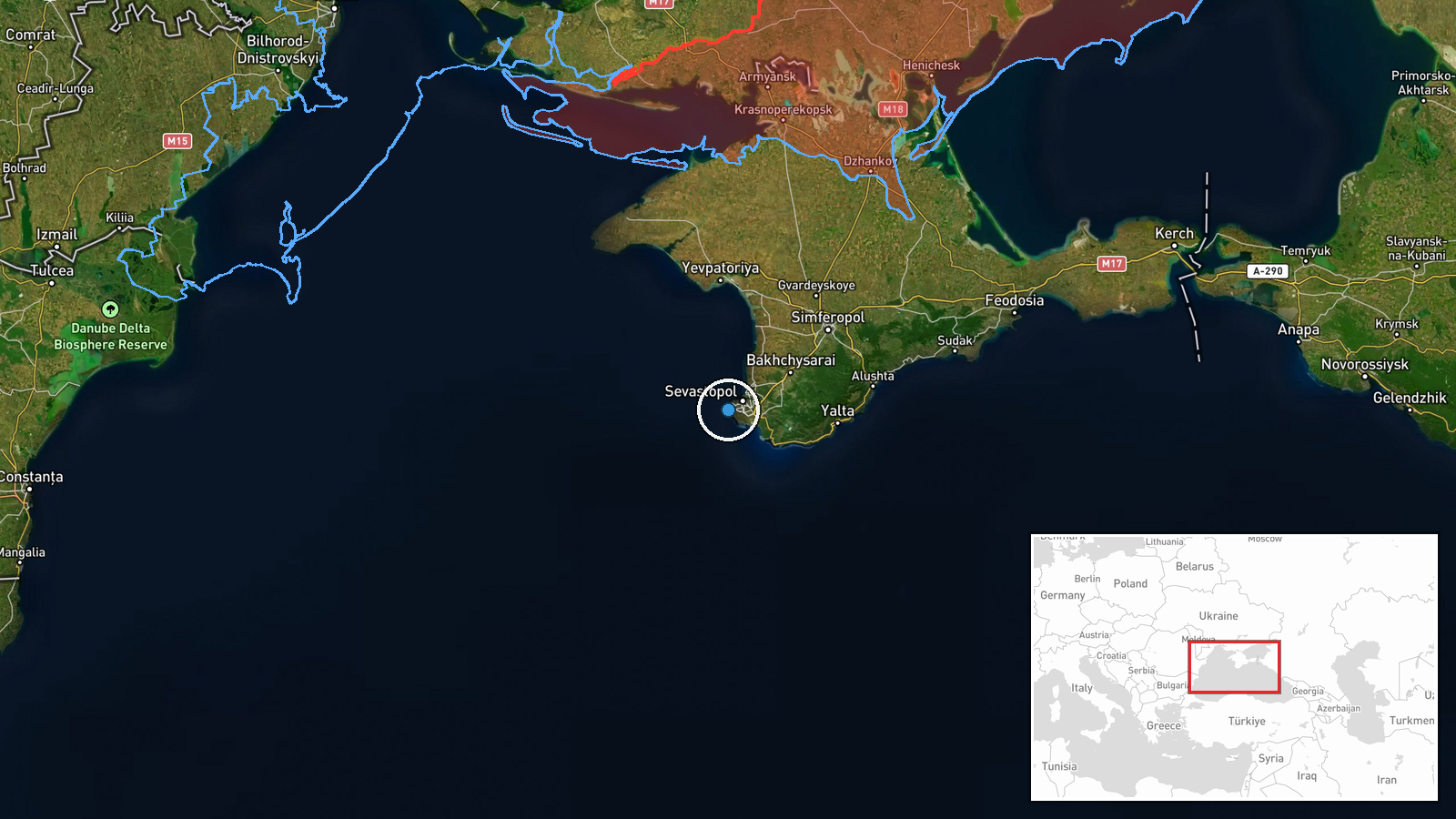 Kozachi Bay, Sevastopol, Crimea — Naval location map