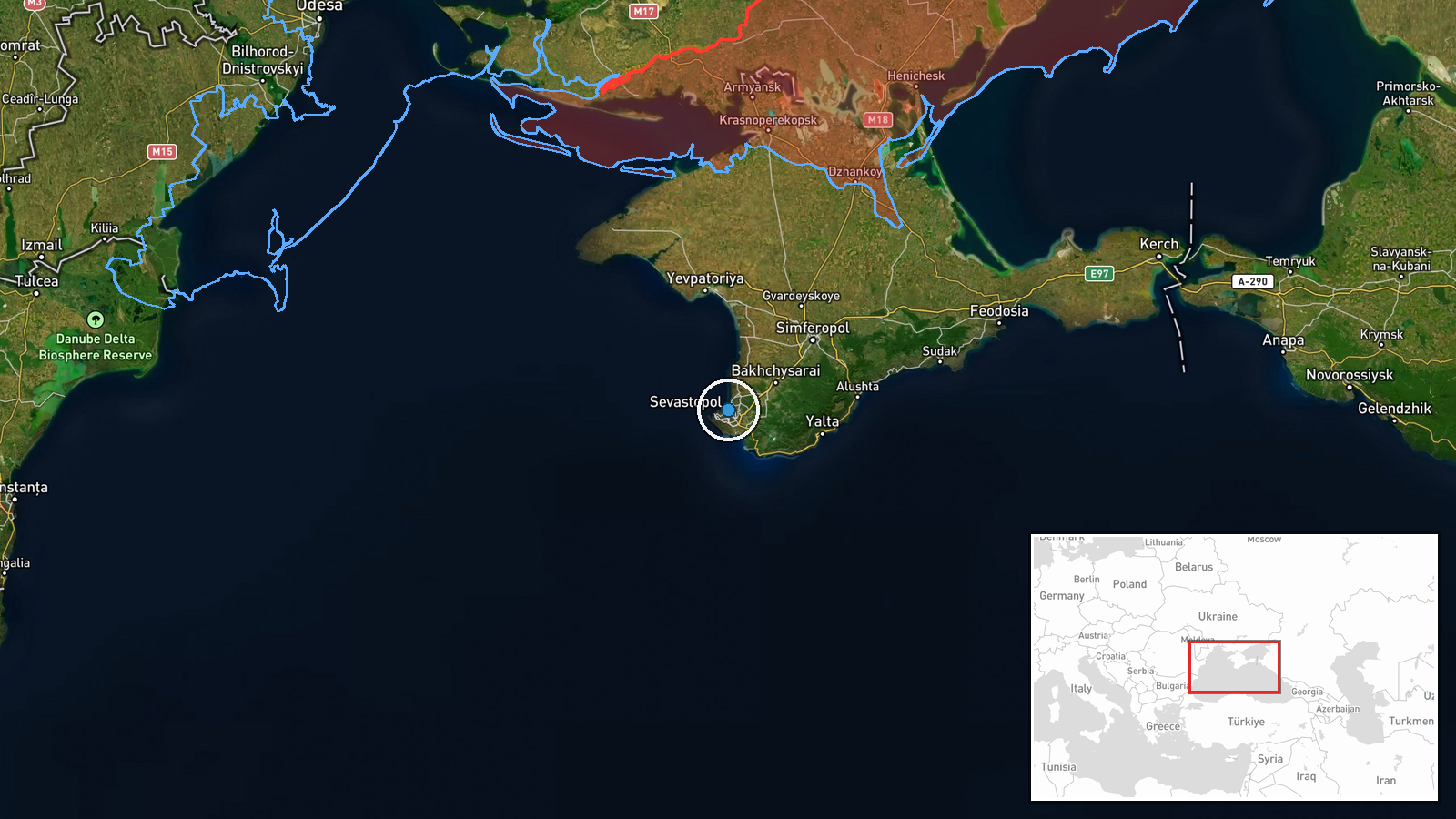 Kozach Bay (Kazachya Bukhta), Sevastopol, Crimea — Naval location map