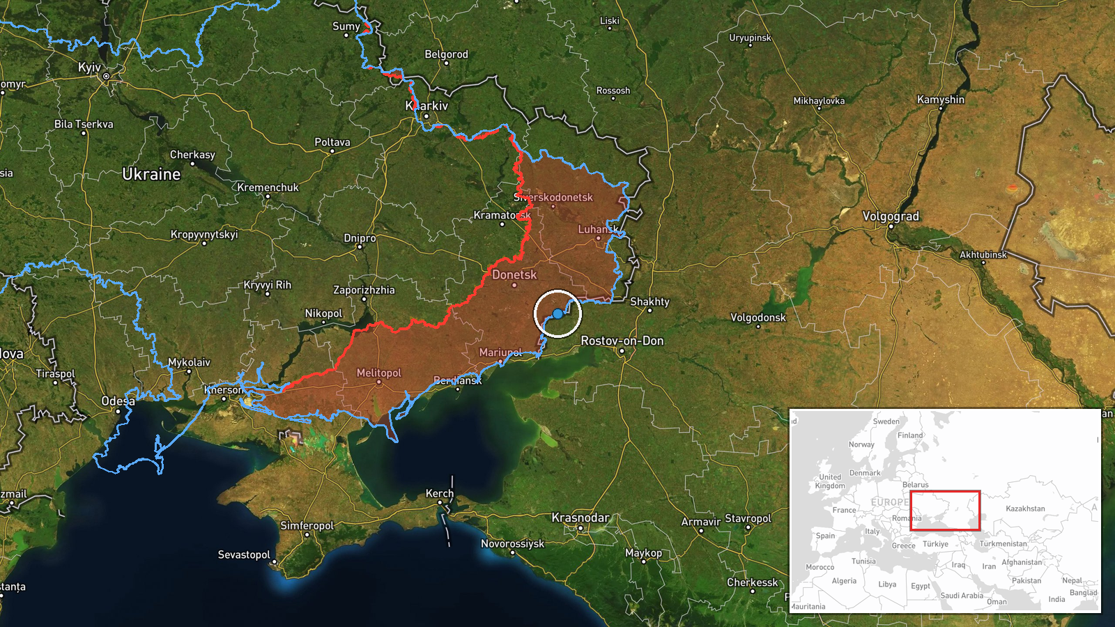 Petropavlivka, Donetsk Oblast, Ukraine — UAS Strike location map