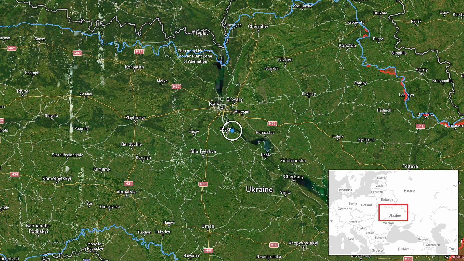 Ukrainka, Zaporizhzhia Oblast, Ukraine — UAS Strike location map