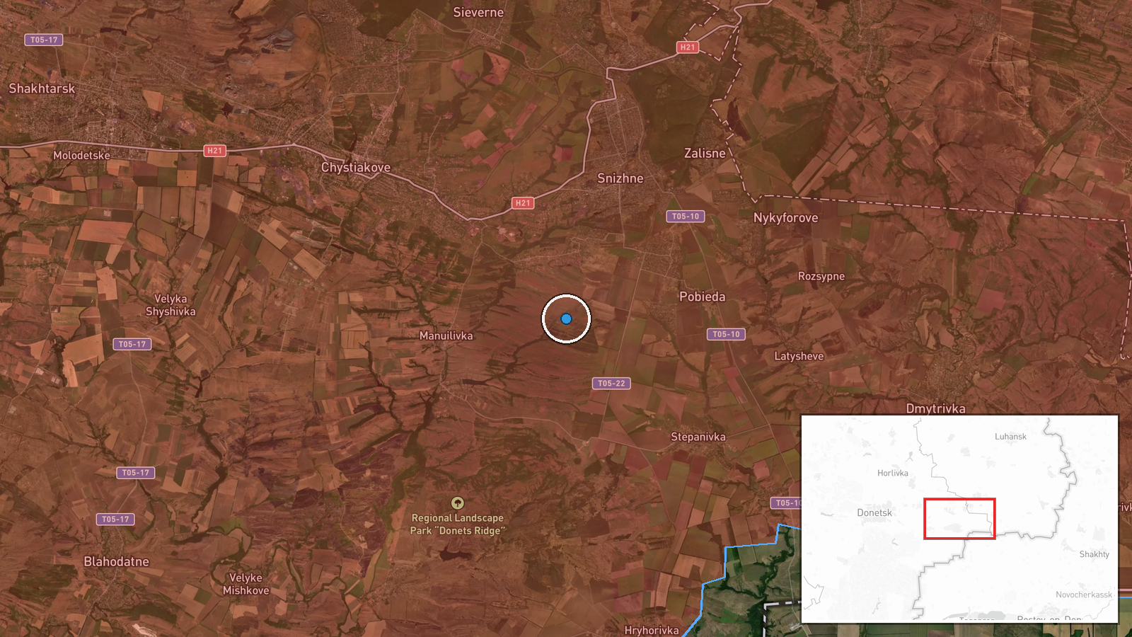 Balky, Donetsk Oblast, Ukraine — UAS Strike location map