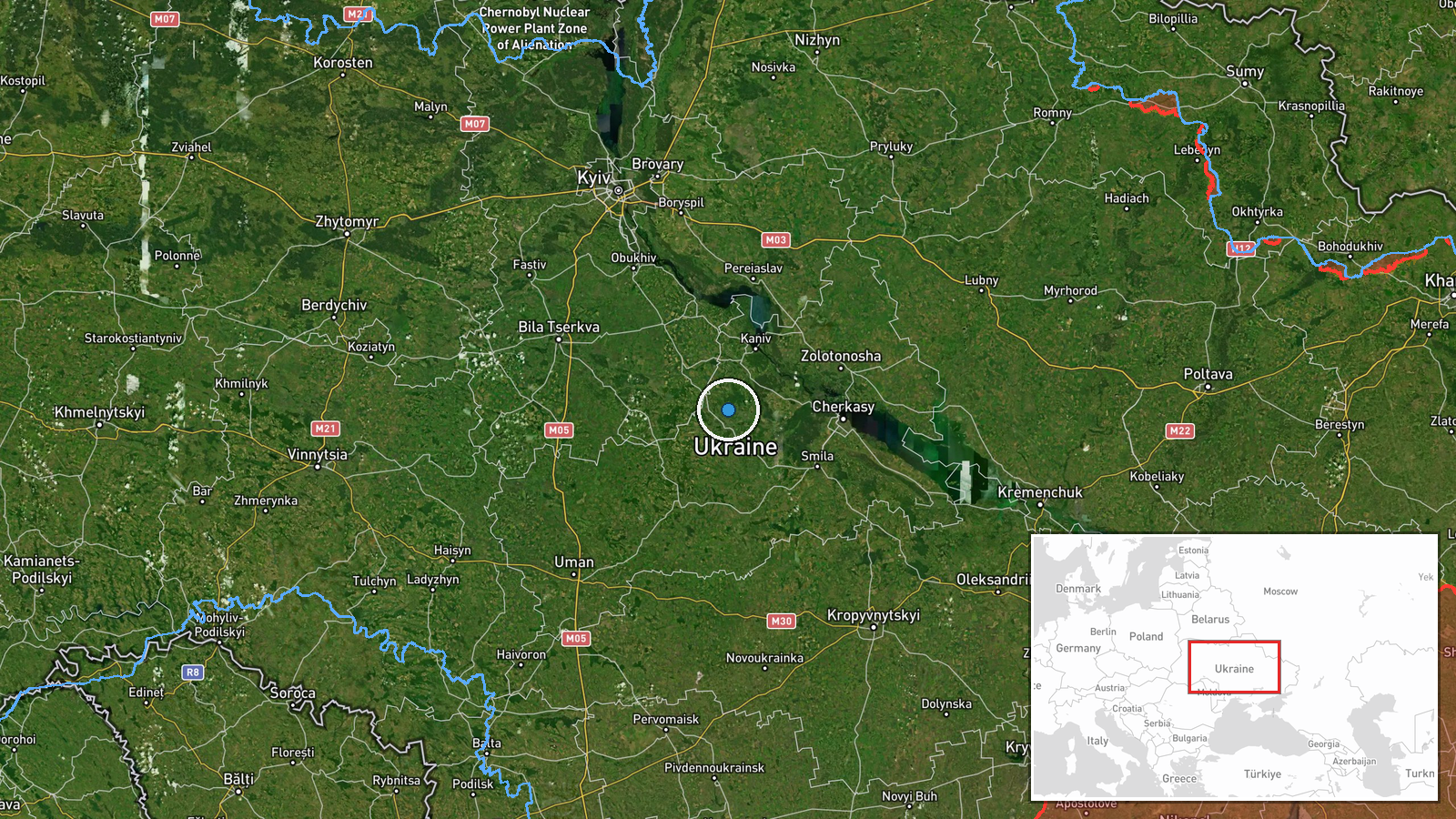 Kyiv Oblast, Ukraine — Air Defense location map