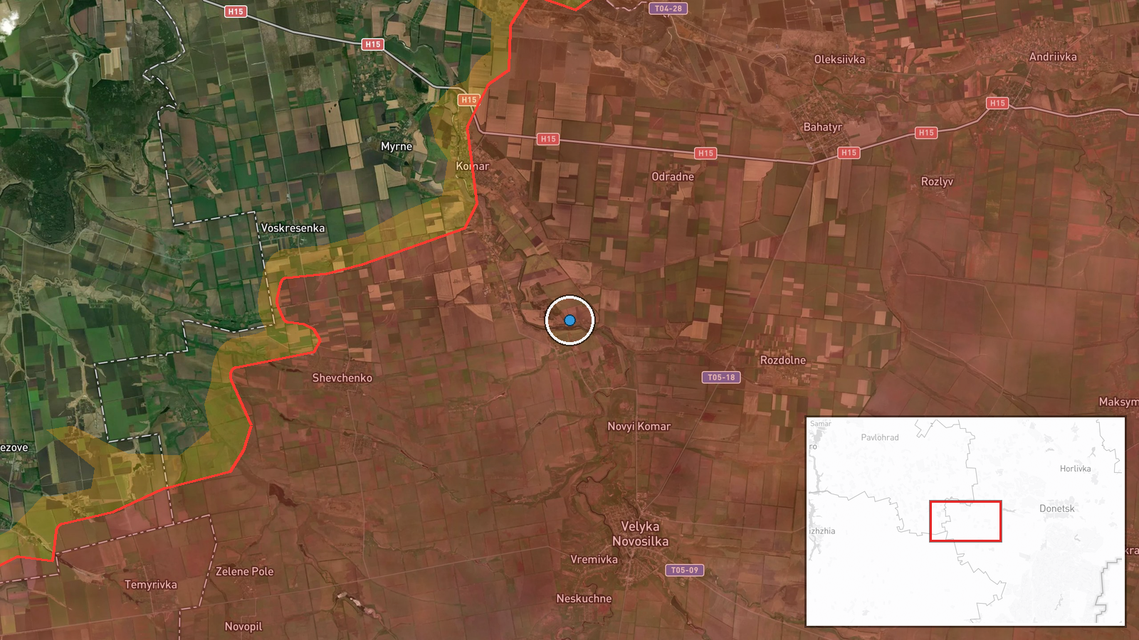 Dniproenergia Power Plant, Donetsk Oblast, Ukraine — UAS Strike location map