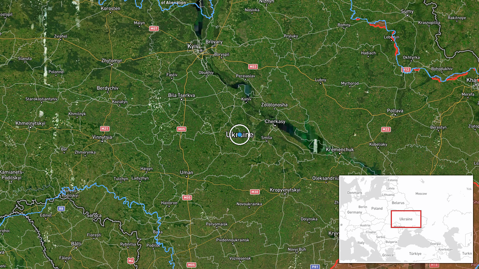 Ukraine (National) — Air Defense location map