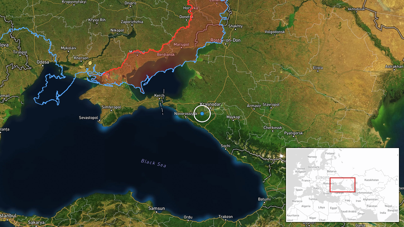 Ilsk, Krasnodar Krai, Russia — UAS Strike location map