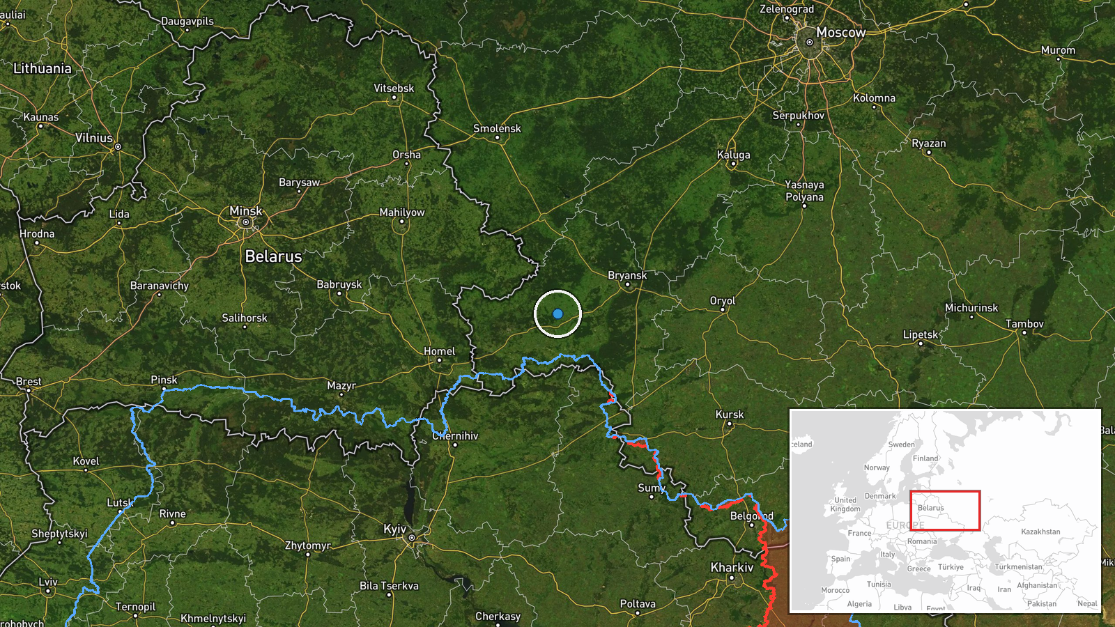 Nikolskoye, Bryansk Oblast, Russia — UAS Strike location map