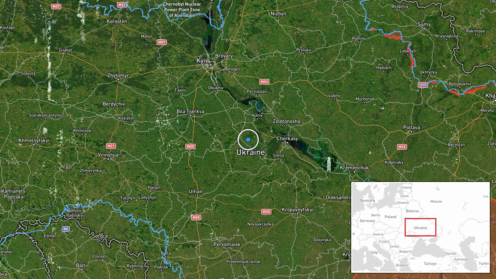 Ukraine — Report location map