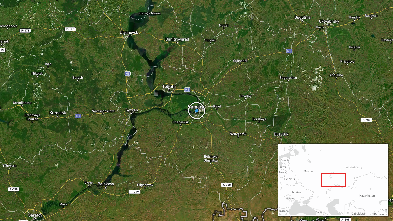 Samara Oil Refinery, Samara, Samara Oblast, Russia — Ballistic Missile location map