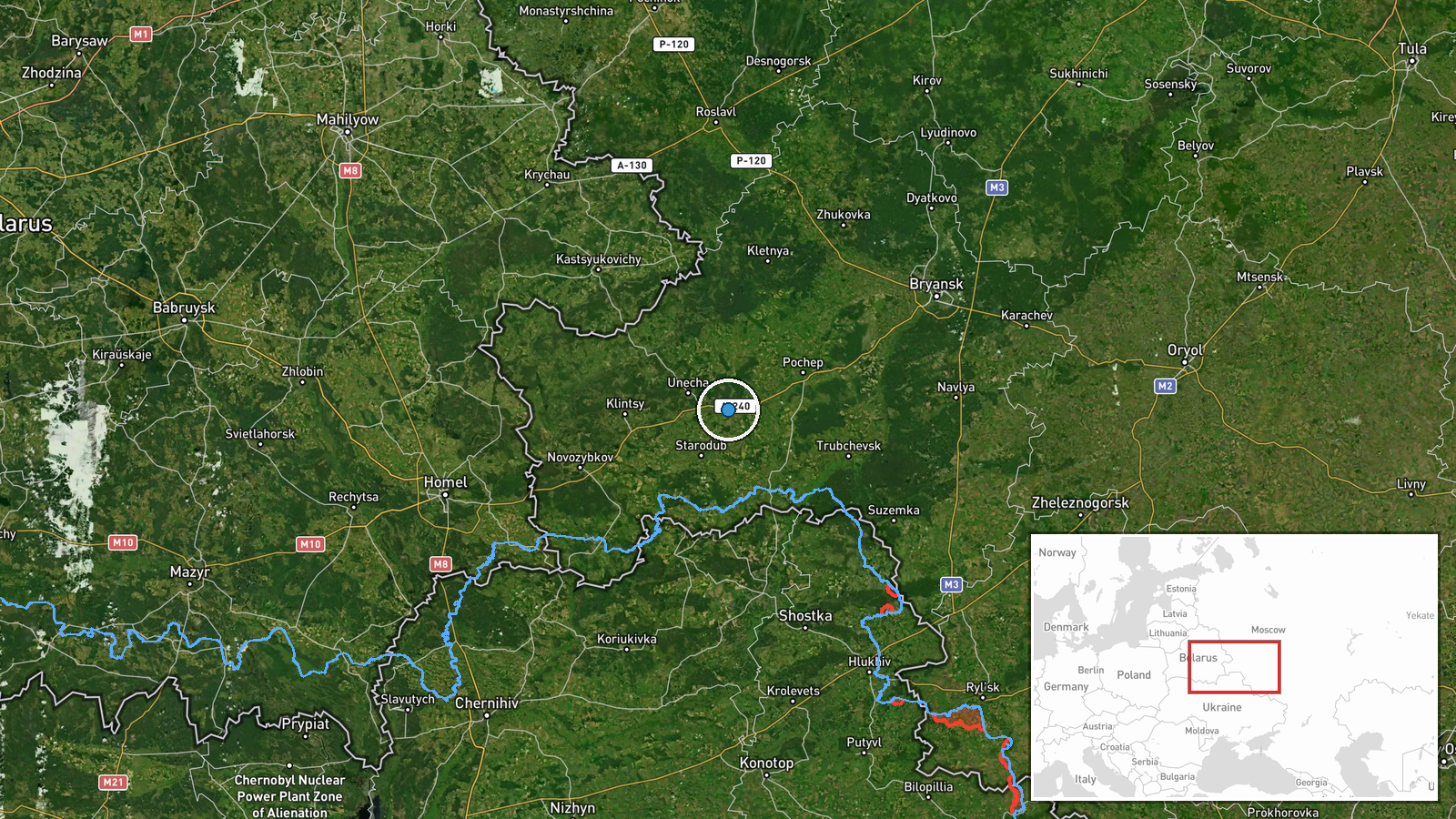 Trukhanovo, Bryansk Oblast, Russia — UAS Strike location map
