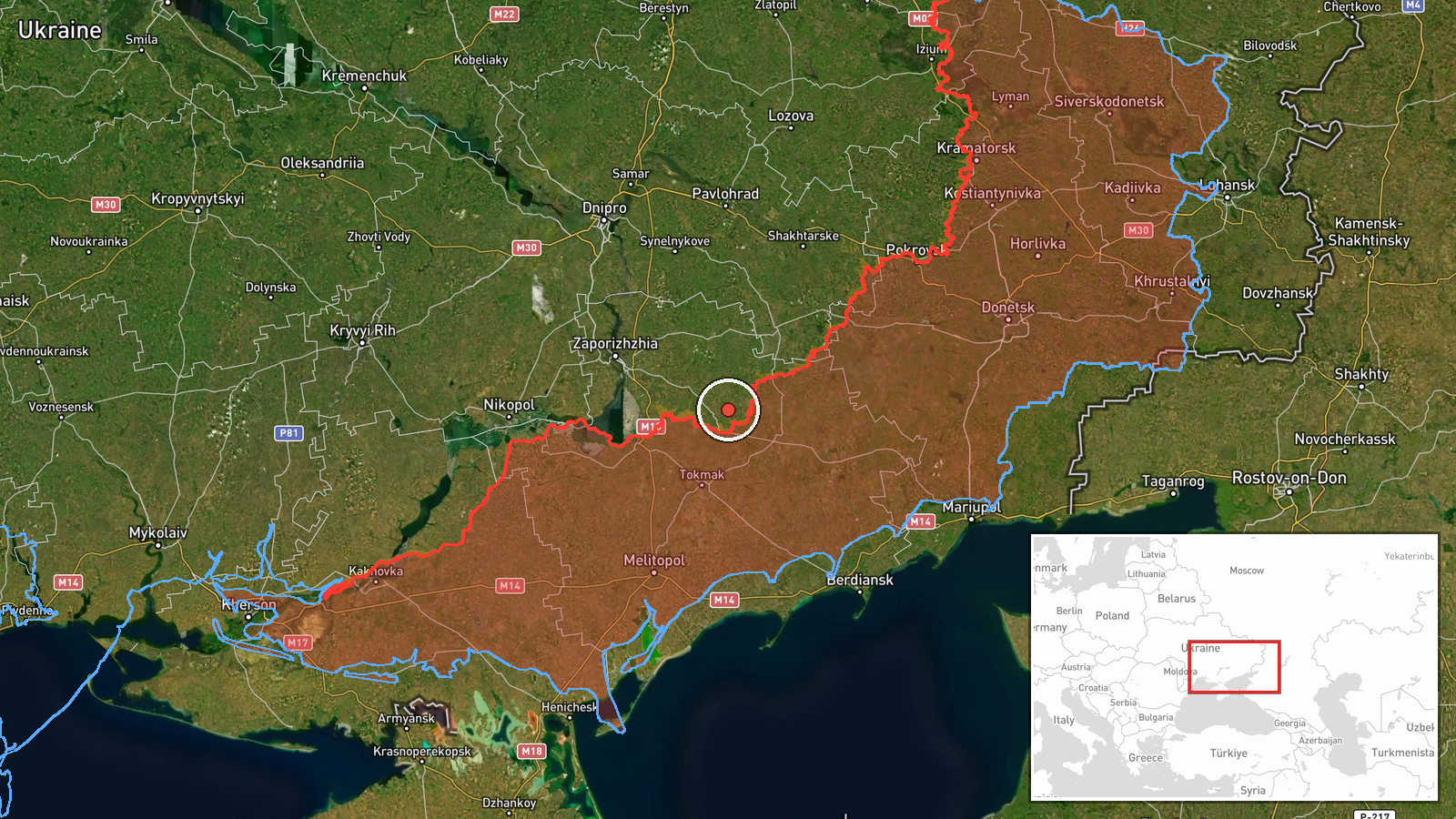 Tschervona Krynyzja, Gebiet Saporischschja, Ukraine