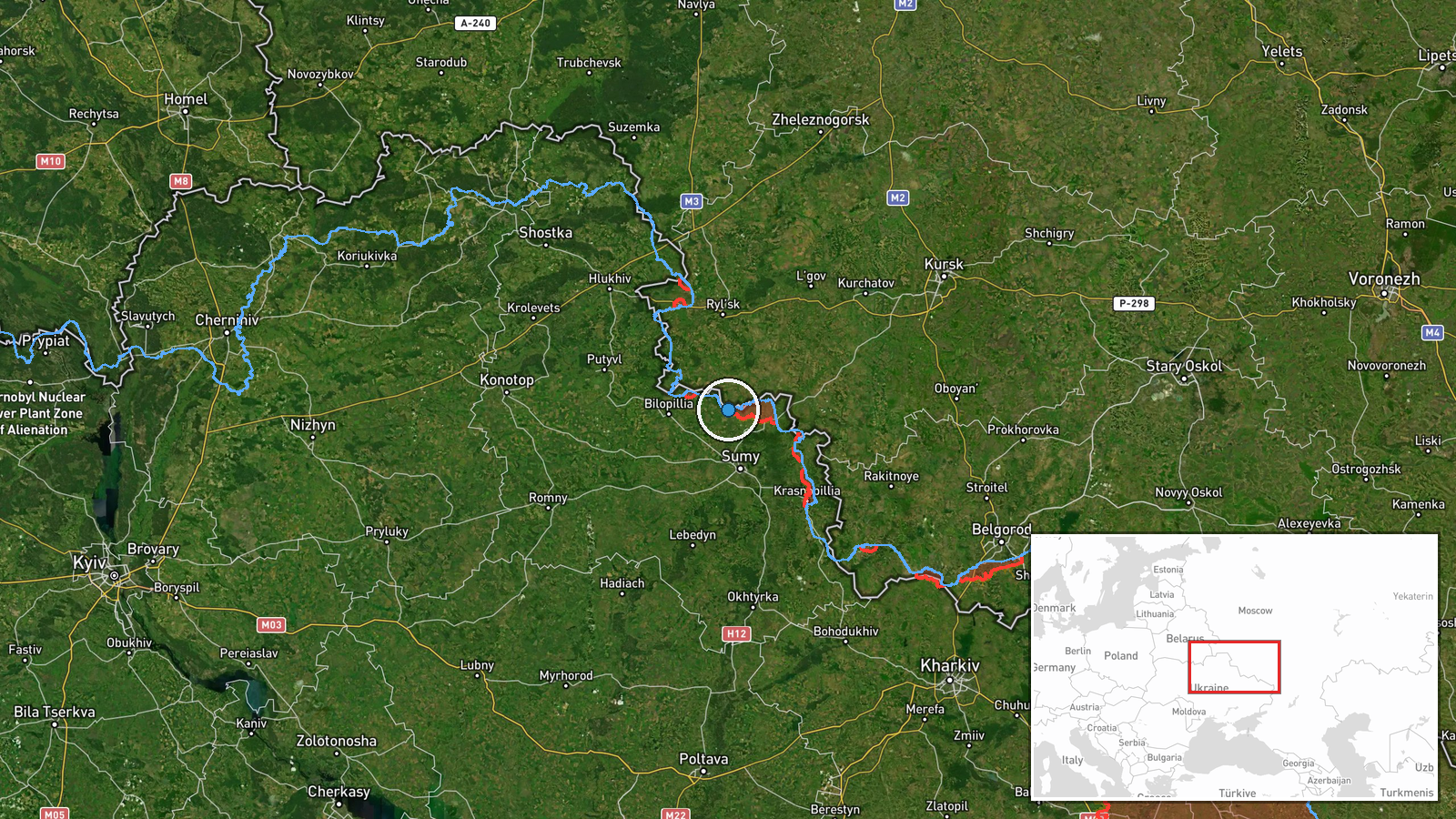 Novokostiantynivka, Ukraine — Airstrike location map