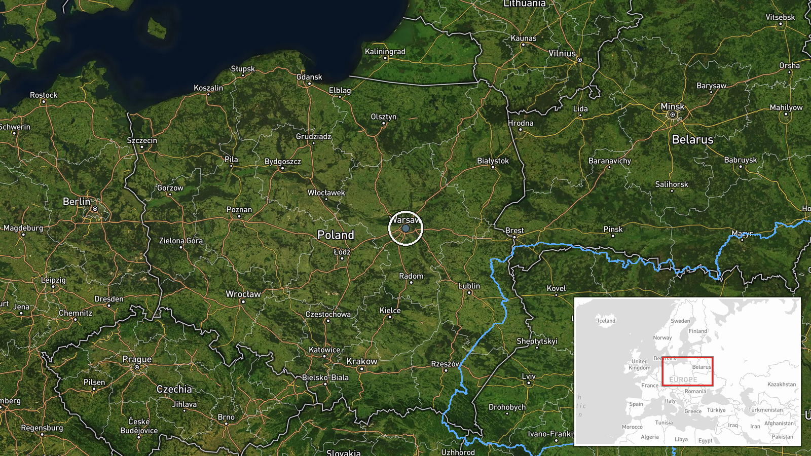 Poland (LEGIO training base), Poland — Deployment location map