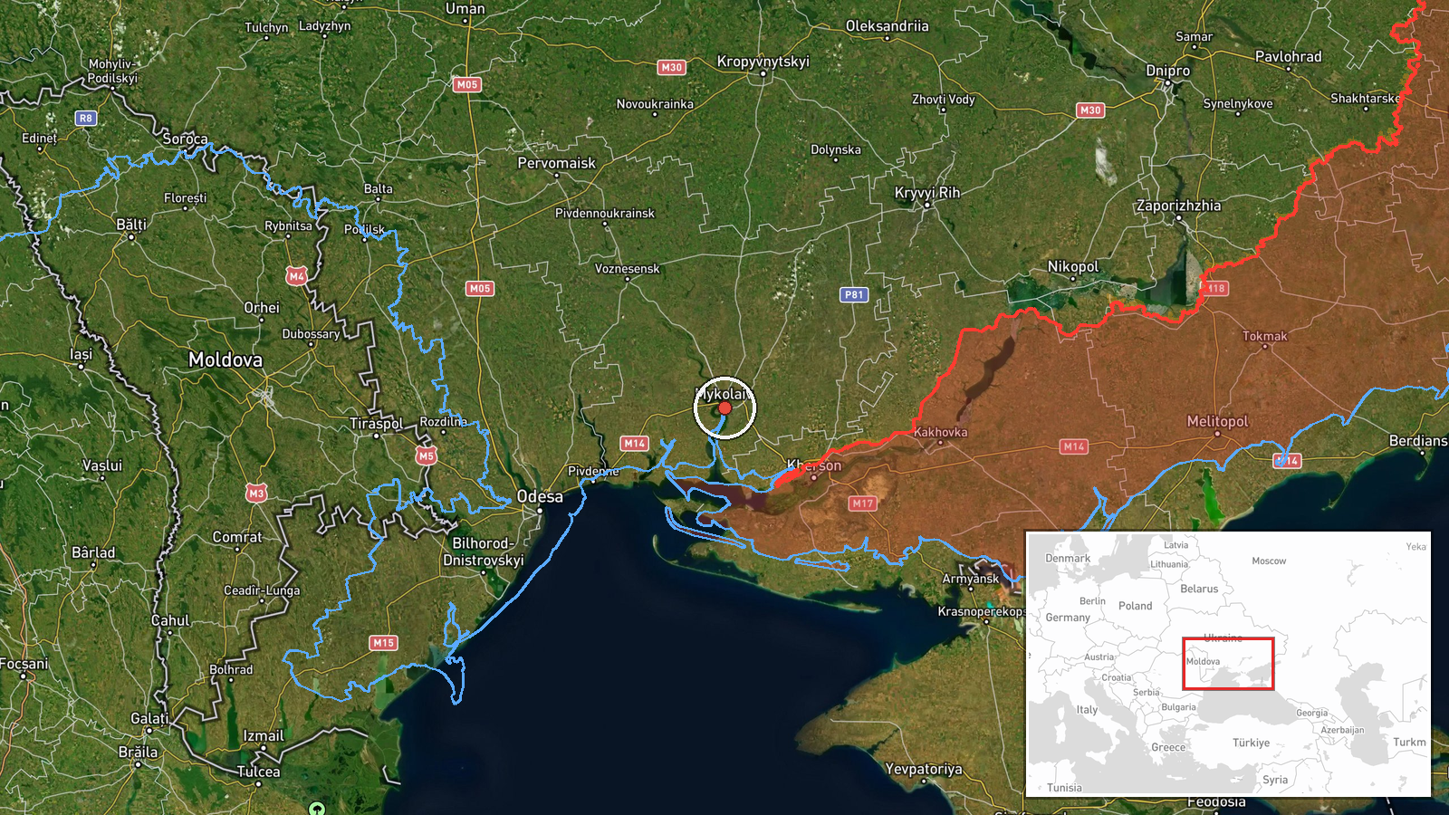 Mykolaiv, Ukraine — Drone Transit location map