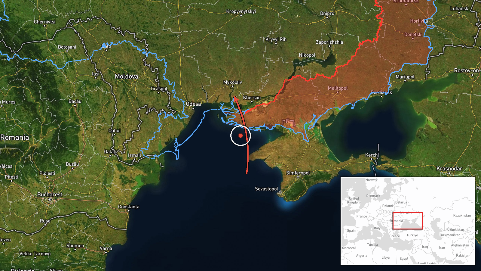 Mykolaiv Oblast, Ukraine — Drone Transit location map