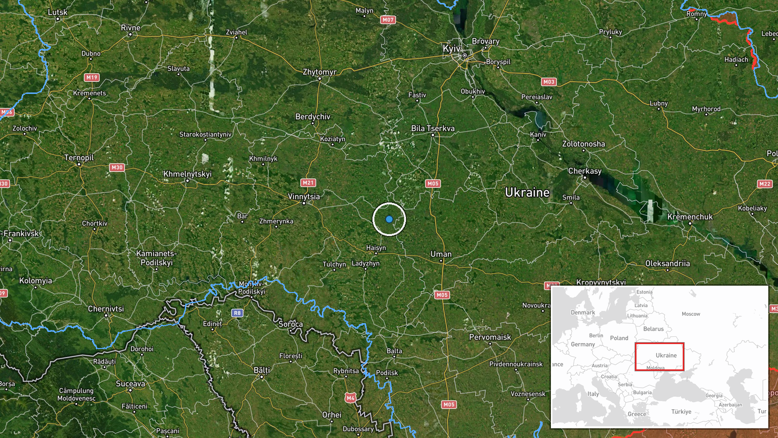 North-Eastern Ukraine (Frontline Region) — Siren location map