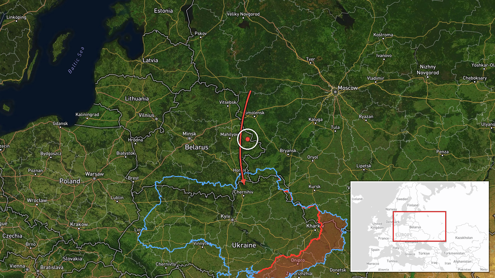 Chernihiv, Ukraine — Drone Transit location map