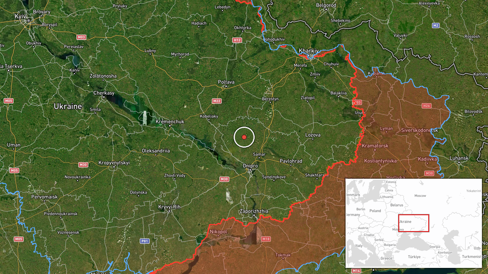 Mahdalynivka, Ukraine — Drone Transit location map
