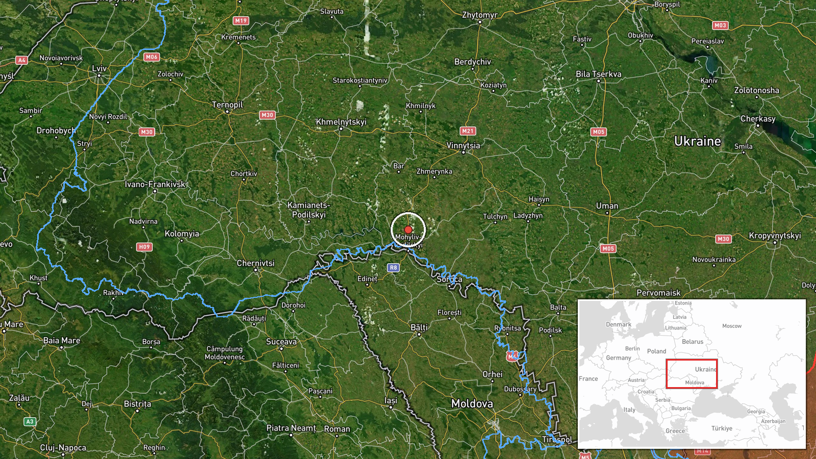 Vendychany, Ukraine — Drone Transit location map