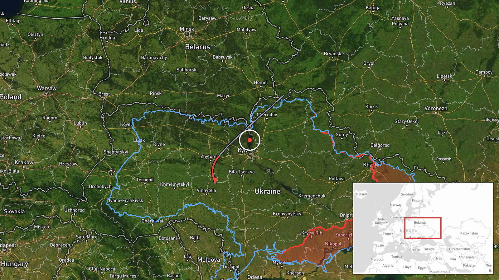 Vinnytsia, Ukraine — Drone Transit location map