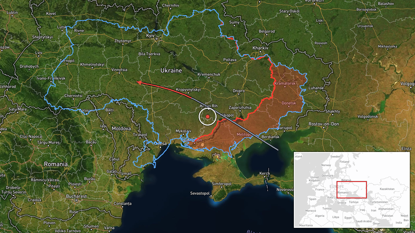 Vinnytsia, Ukraine — Drone Transit location map