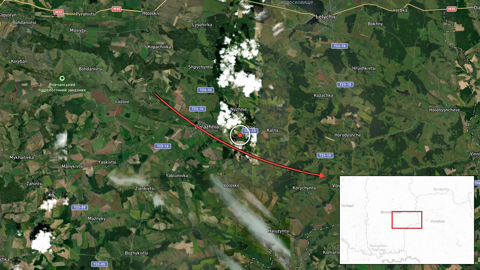 Vovkovyntsi, Ukraine — Drone Transit location map