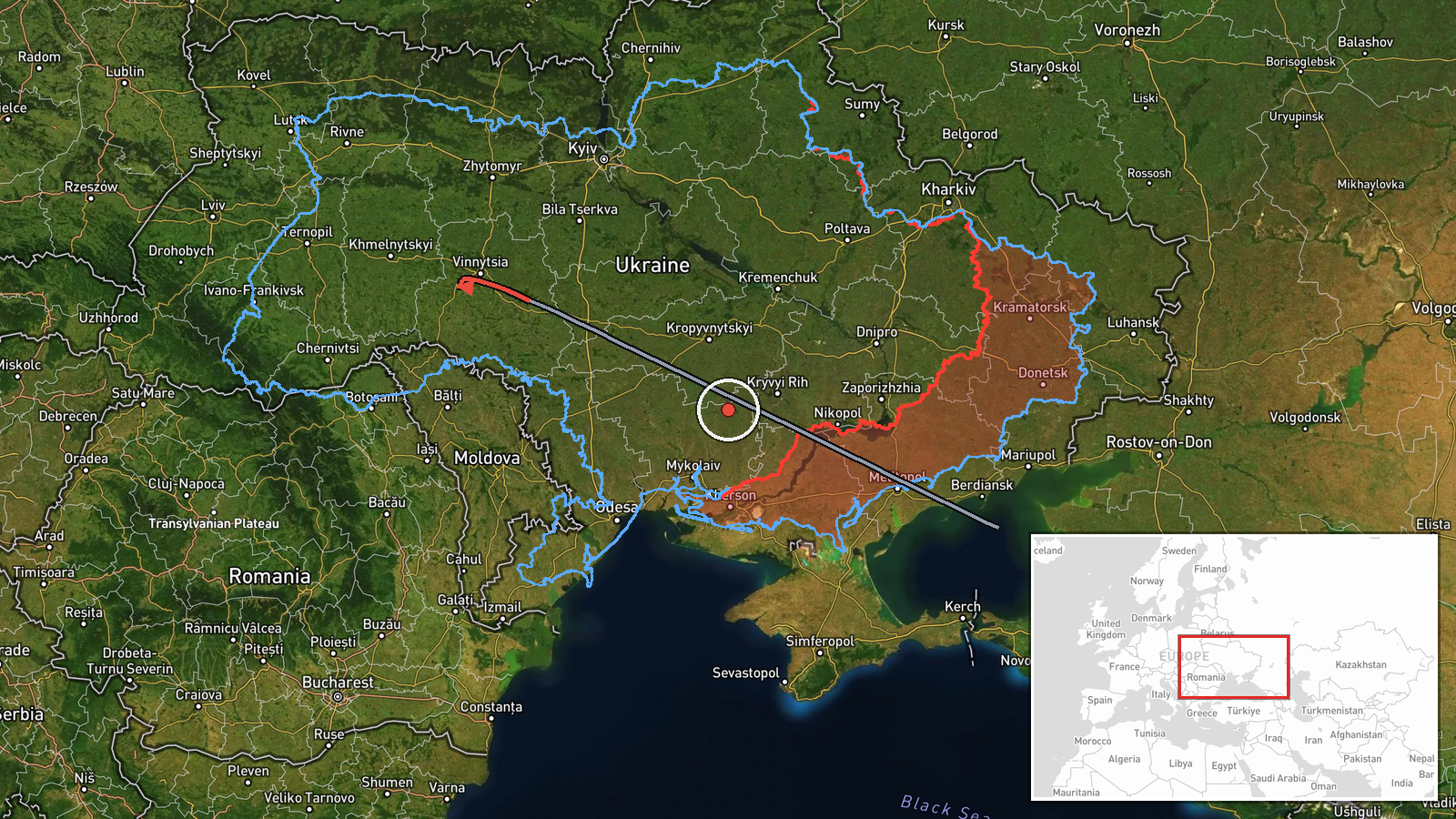 Khmelnytskyi Oblast, Ukraine — Drone Transit location map