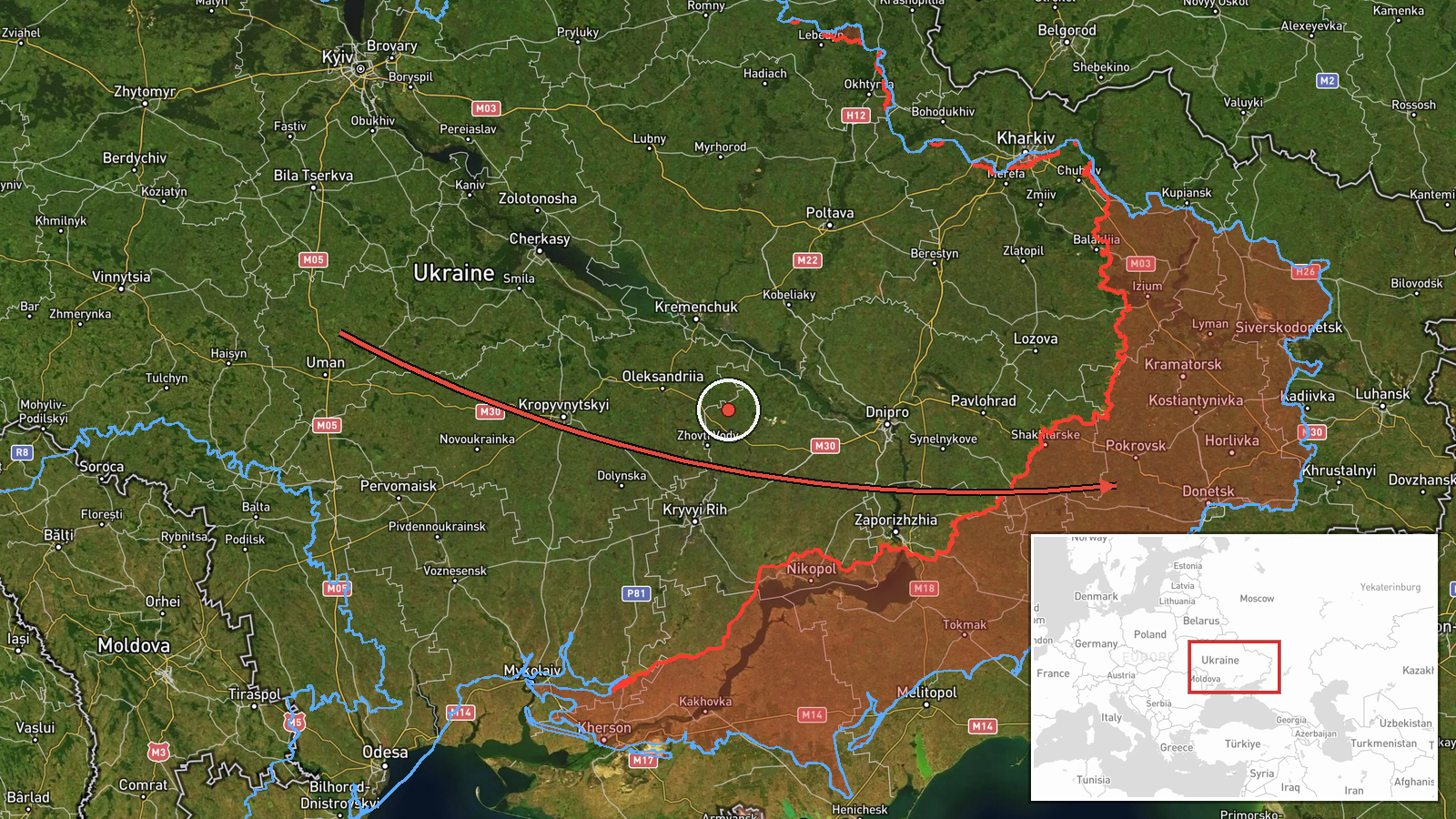 Kalynivskyi, Ukraine — Drone Transit location map