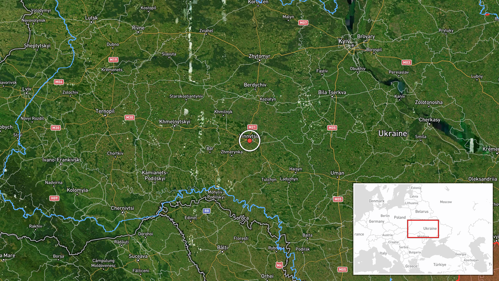 Vinnytsia, Ukraine — Drone Transit location map
