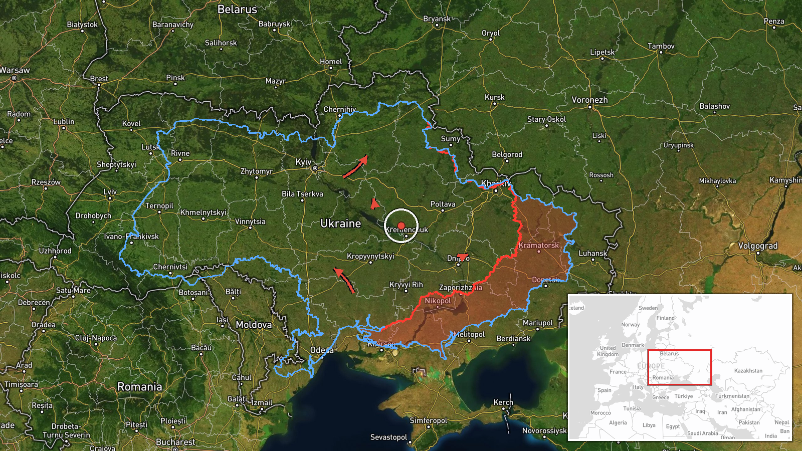 Nizhyn, Ukraine — Drone Transit location map