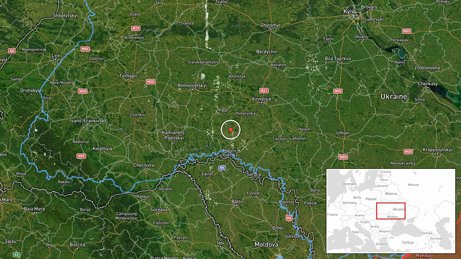 Kopaihorod, Ukraine — Drone Transit location map