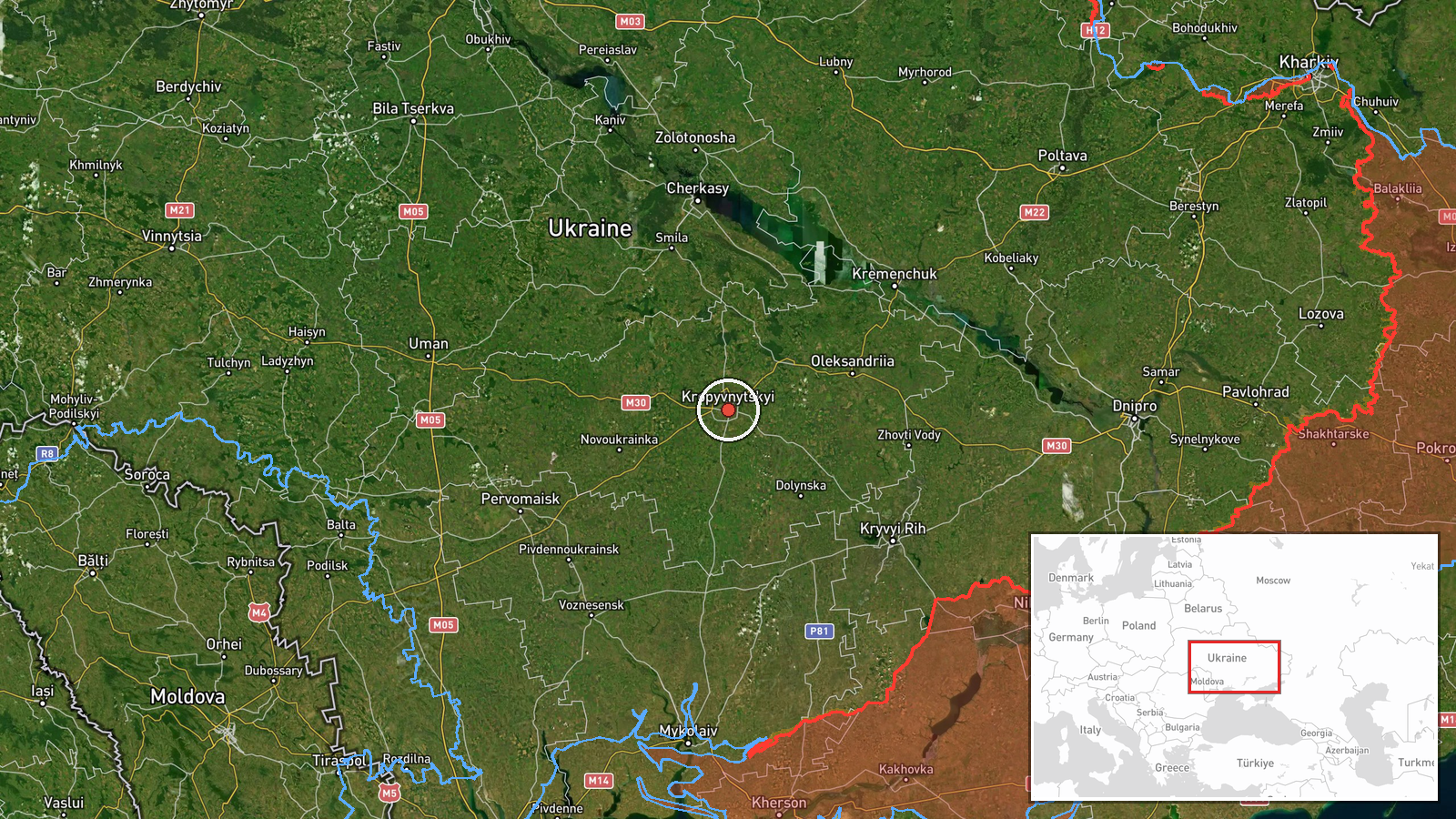Kropyvnytskyi district, Ukraine — Drone Transit location map