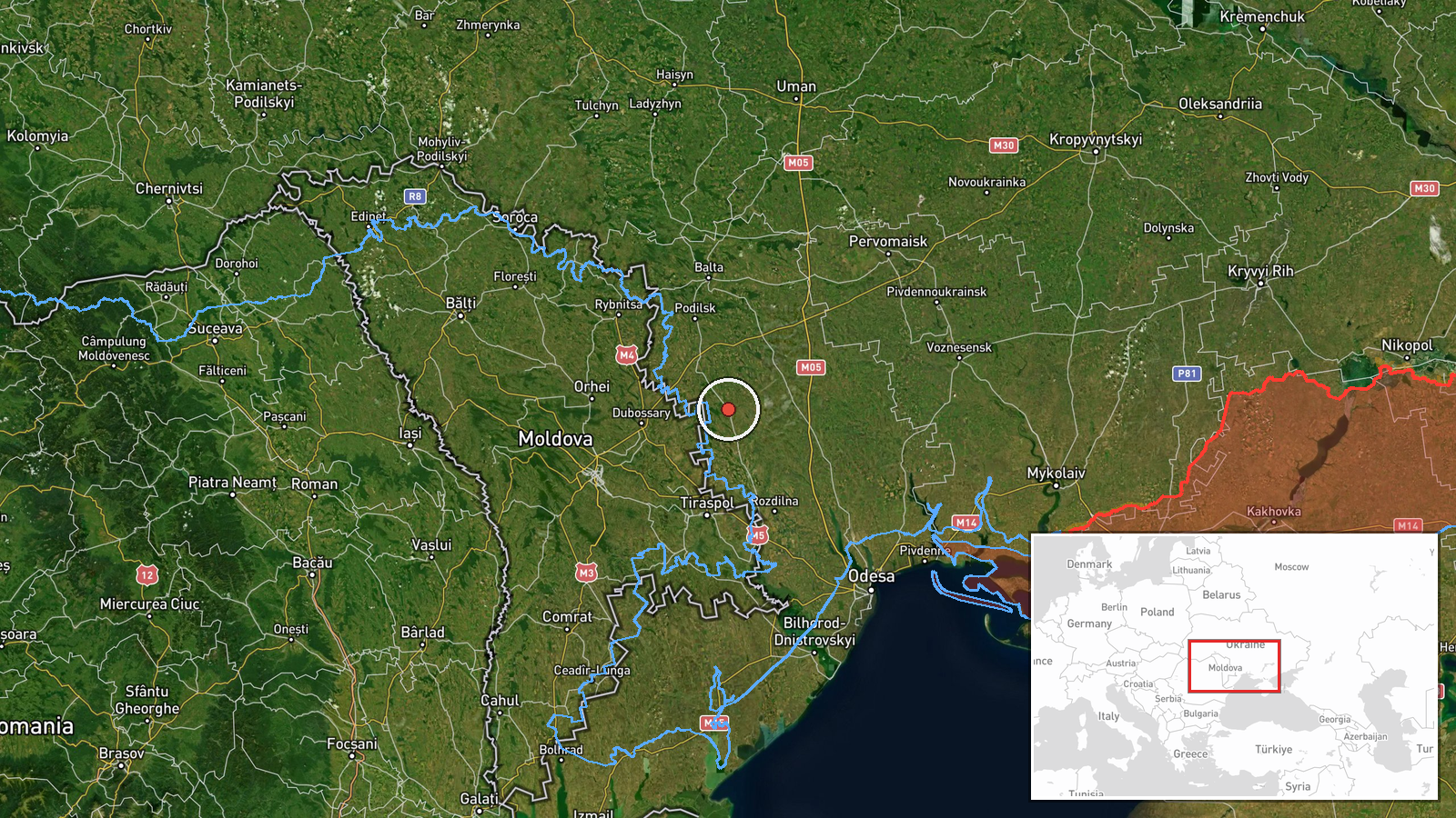 Zakharivka, Ukraine — Drone Transit location map