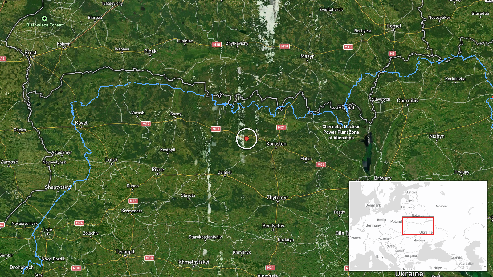 Buchmany, Ukraine — Drone Transit location map