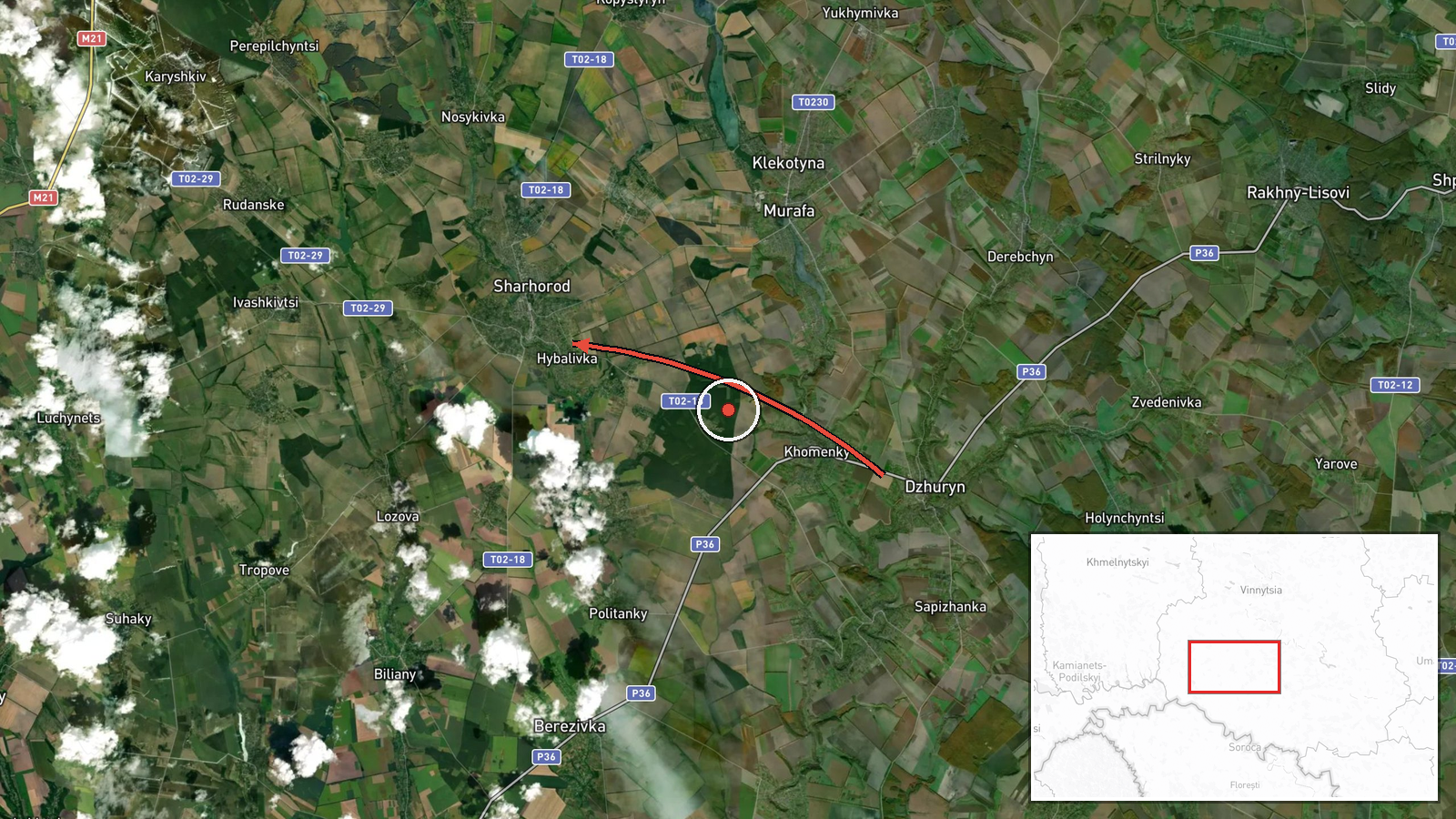 Sharhorod, Ukraine — Drone Transit location map