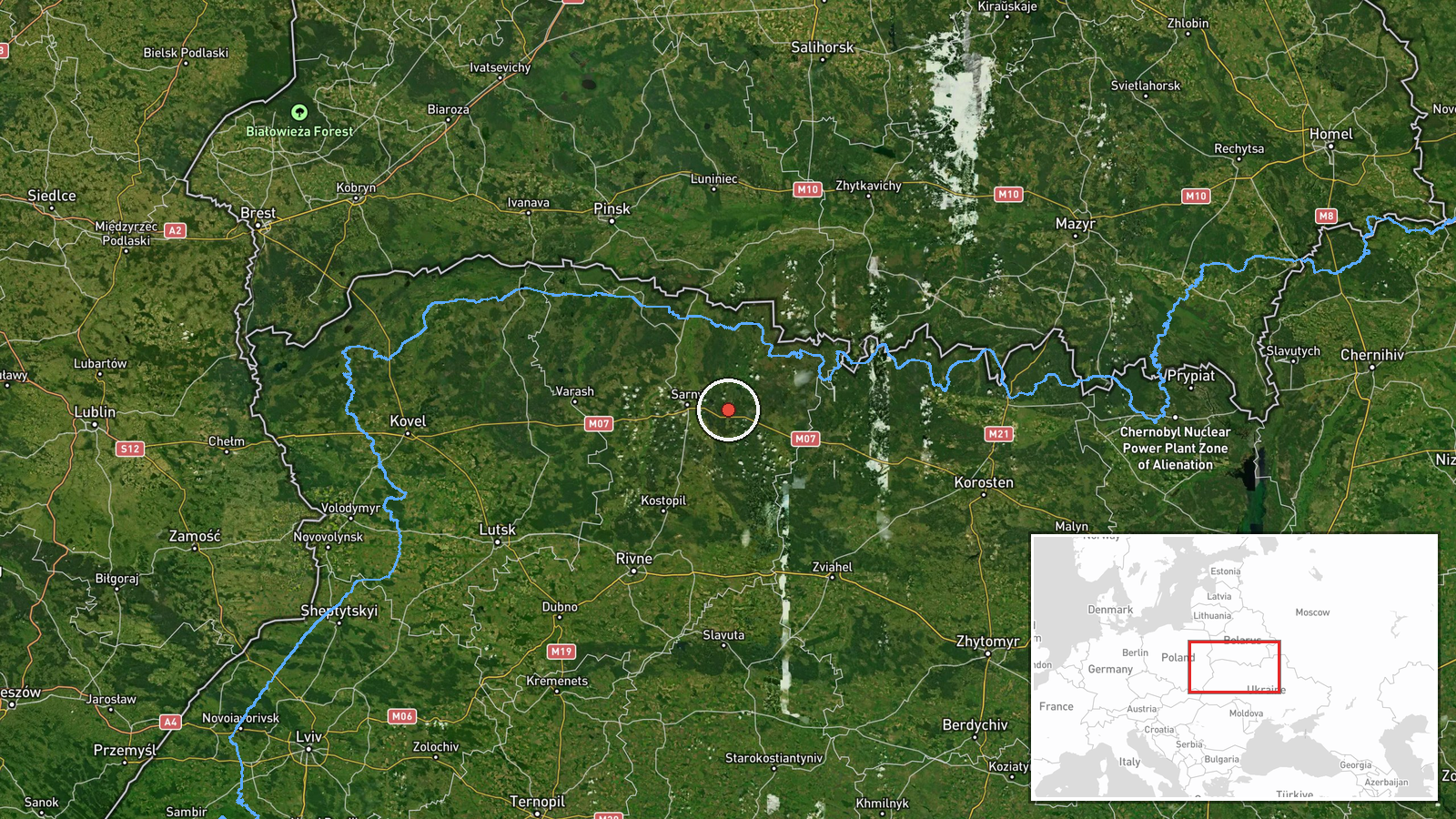 Klesiv, Ukraine — Drone Transit location map