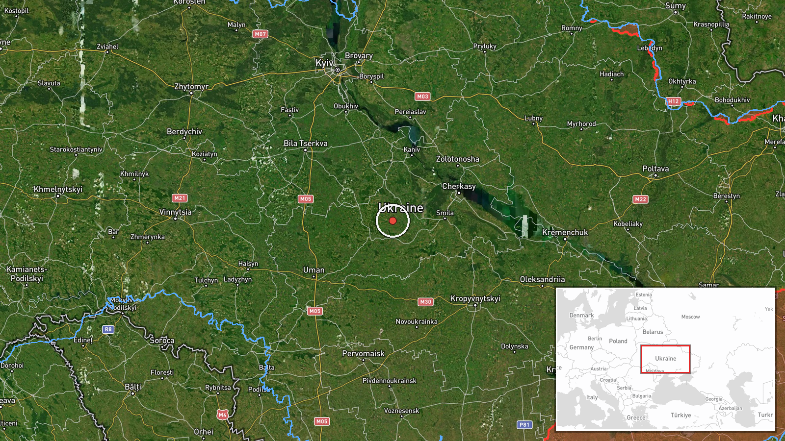 Vilshana, Ukraine — Drone Transit location map