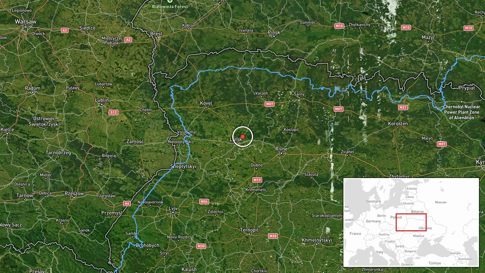 Kivertsi, Ukraine — Drone Transit location map