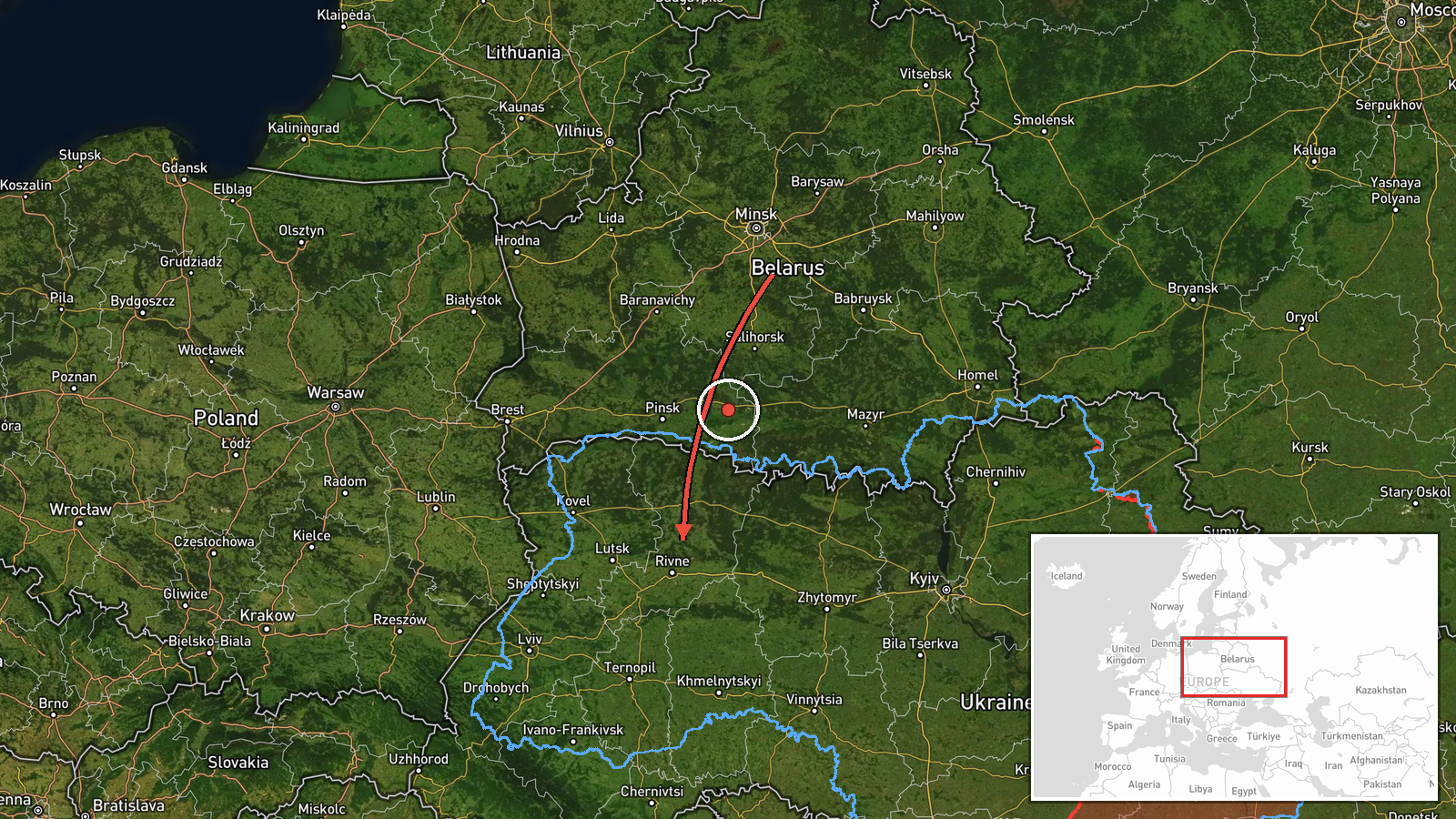Rivne, Ukraine — Drone Transit location map