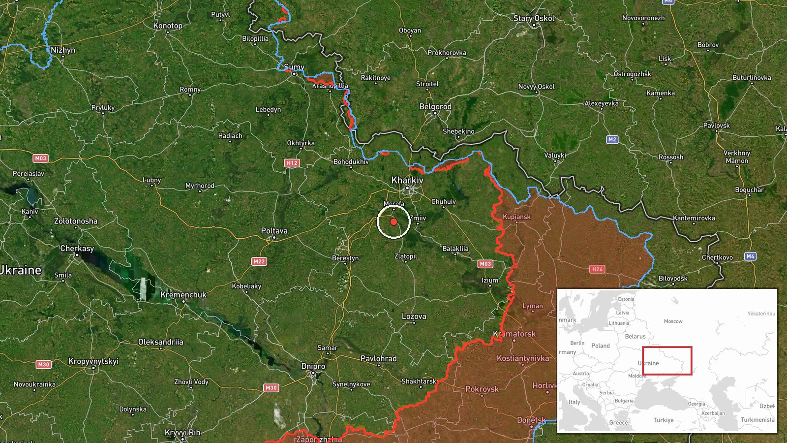 Birky, Ukraine — Drone Transit location map