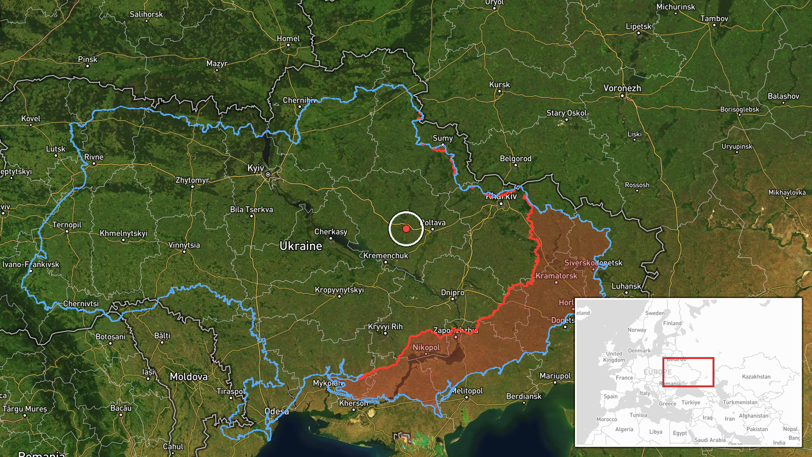 Westlich von Poltawa, Oblast Poltawa, Ukraine