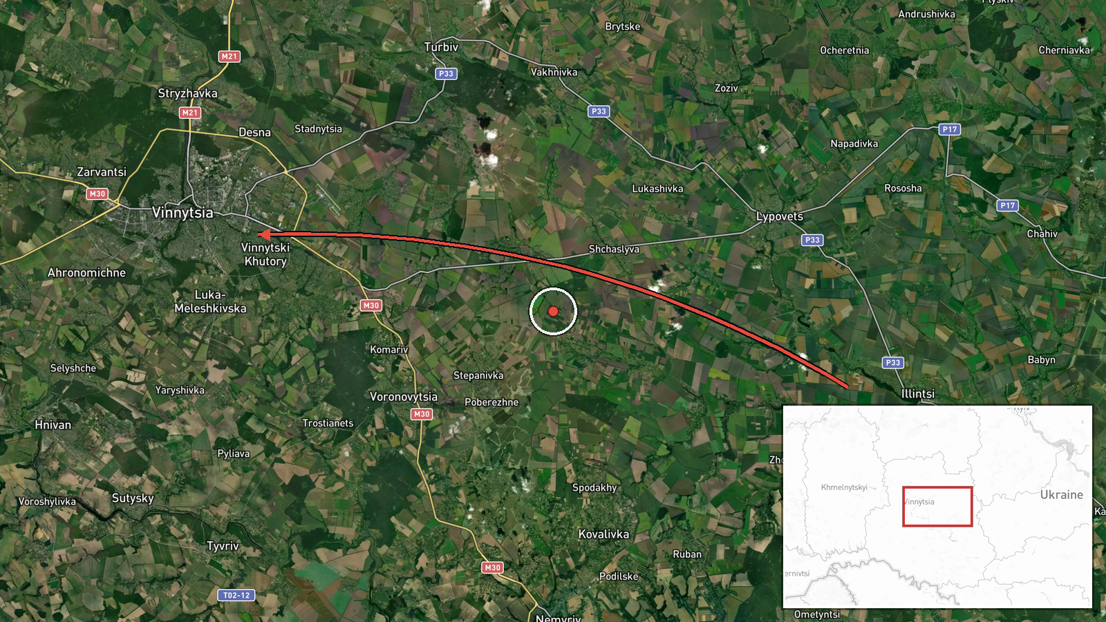 Vinnytsia, Ukraine — Drone Transit location map