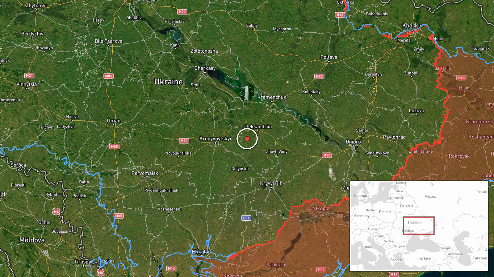 Nova Praha, Ukraine — Drone Transit location map